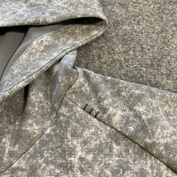 Lululemon Textured Tech Hoodie Adult XXL Gray White Tie Dye Active Training - Picture 6 of 16